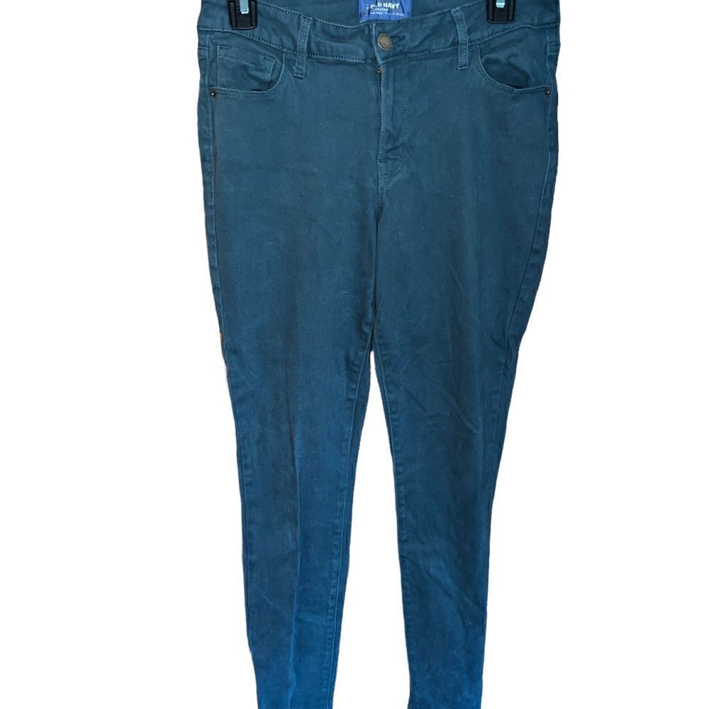 Old Navy Rockstar mid rise skinny jeans in teal size 6